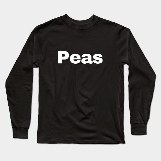 Peas Long Sleeve T-Shirt by Frantic